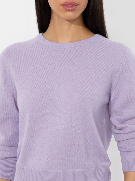 DARK LILAC-CAROLANN SHRUNKEN PULLOVER