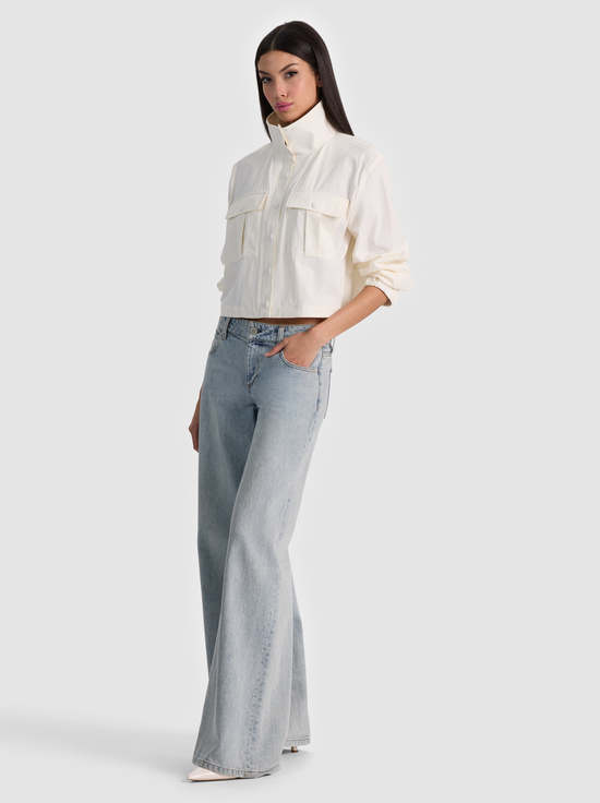 OFF WHITE-JAMES FUNNEL NECK CROPPED PARKA