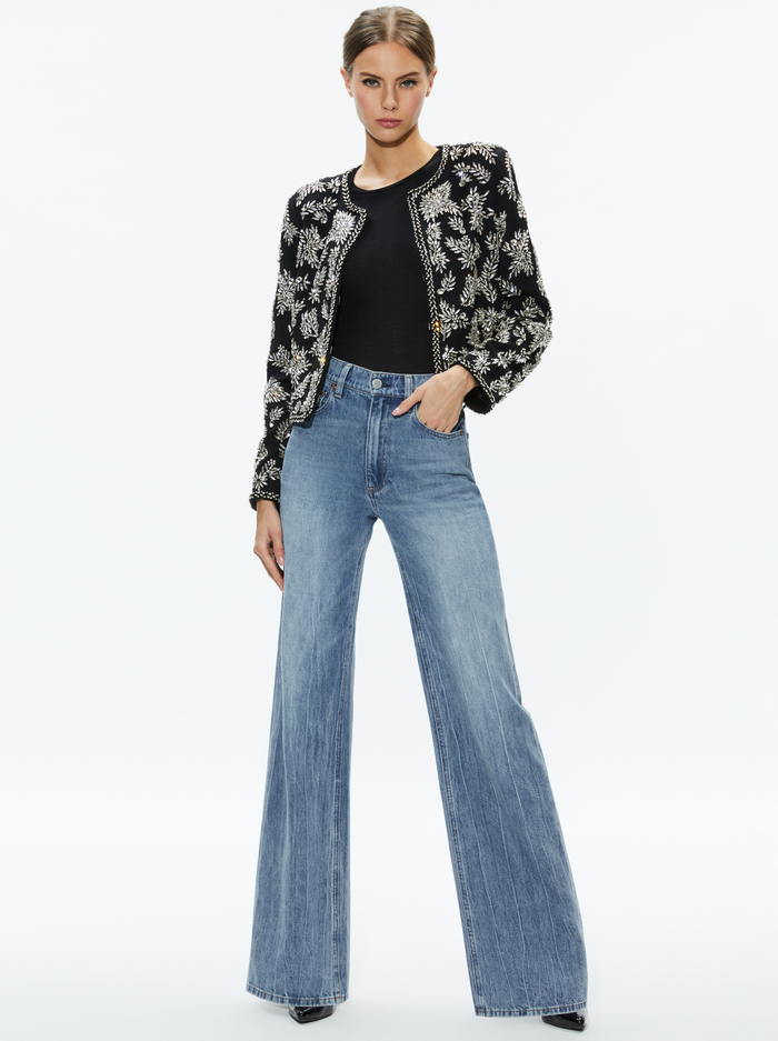 KIDMAN JACKET - BLACK image 2 - Alice And Olivia