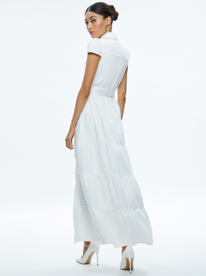 MIRANDA MAXI DENIM DRESS - OFF WHITE image 2 - Alice And Olivia