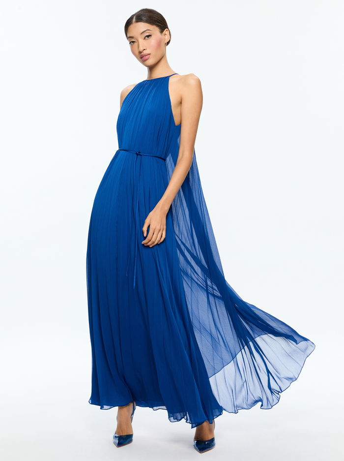 MATIRA MAXI DRESS - ROYAL image 4 - Alice And Olivia