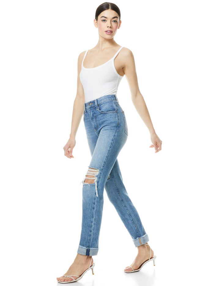 VIOLA LOW BACK BODYSUIT - WHITE image 5 - Alice And Olivia