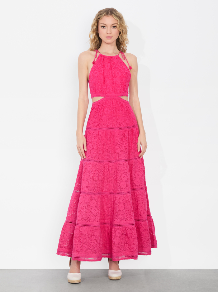 MYRTICE MAXI DRESS - RASPBERRY - Alice And Olivia
