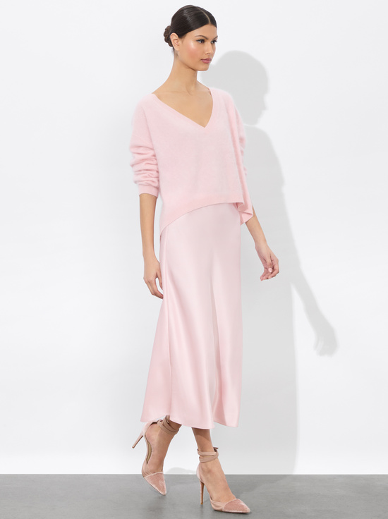 SHELL PINK-MAEVE SLIP SKIRT