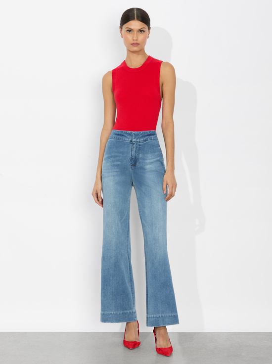 LIVIA VINTAGE BLUE-QUINN KICK FLARE JEAN