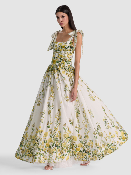 FRESH AIR BUTTER-HAVEN FLARED MAXI DRESS