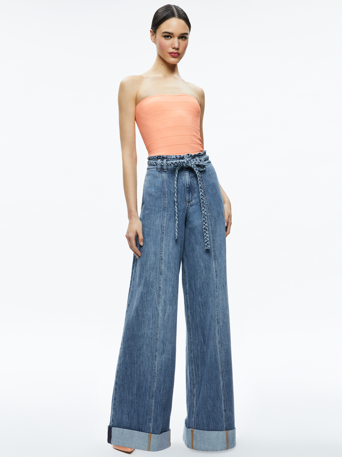 ALISON FULL LENGTH TUBE TOP - CORAL image 4 - Alice And Olivia