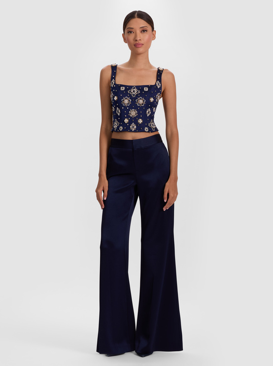 MIDNIGHT BLUE-SHANE WIDE LEG PANT
