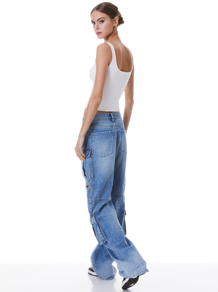 DARYN SCULPTING TANK - ECRU image 1 - Alice And Olivia