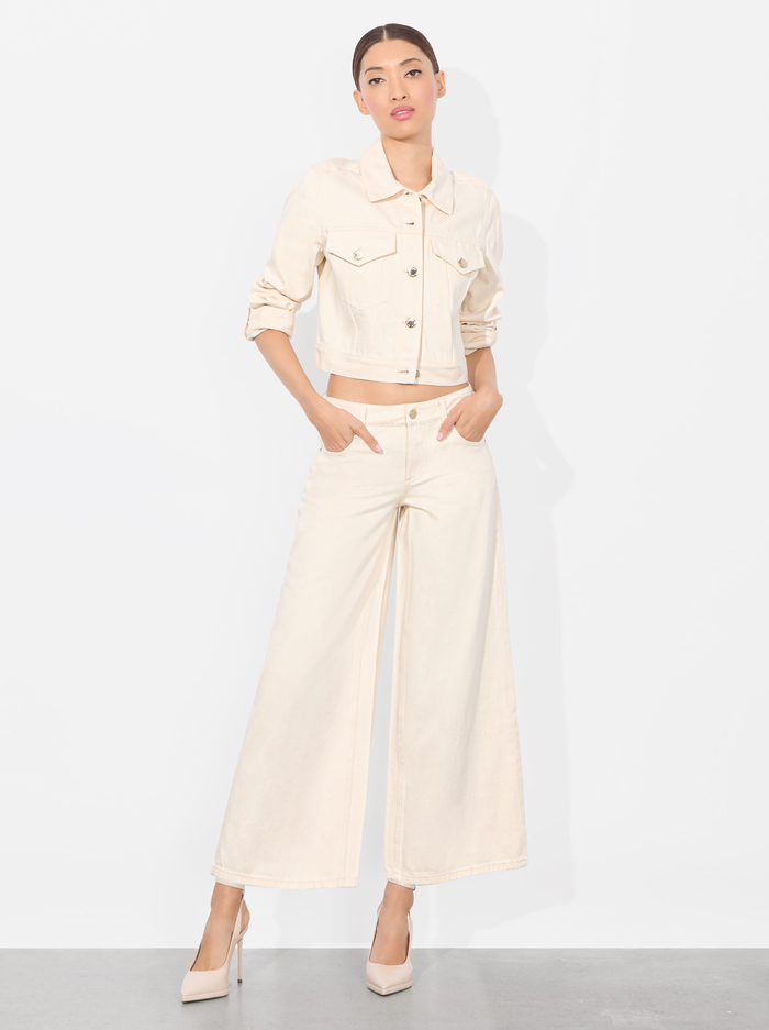 CHLOE DENIM JACKET - NATURAL image 1 - Alice And Olivia