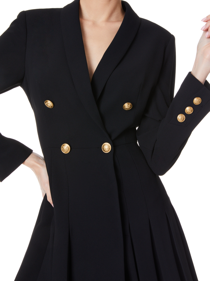 KYRIE TUXEDO DRESS - BLACK image 3 - ALICE + OLIVIA