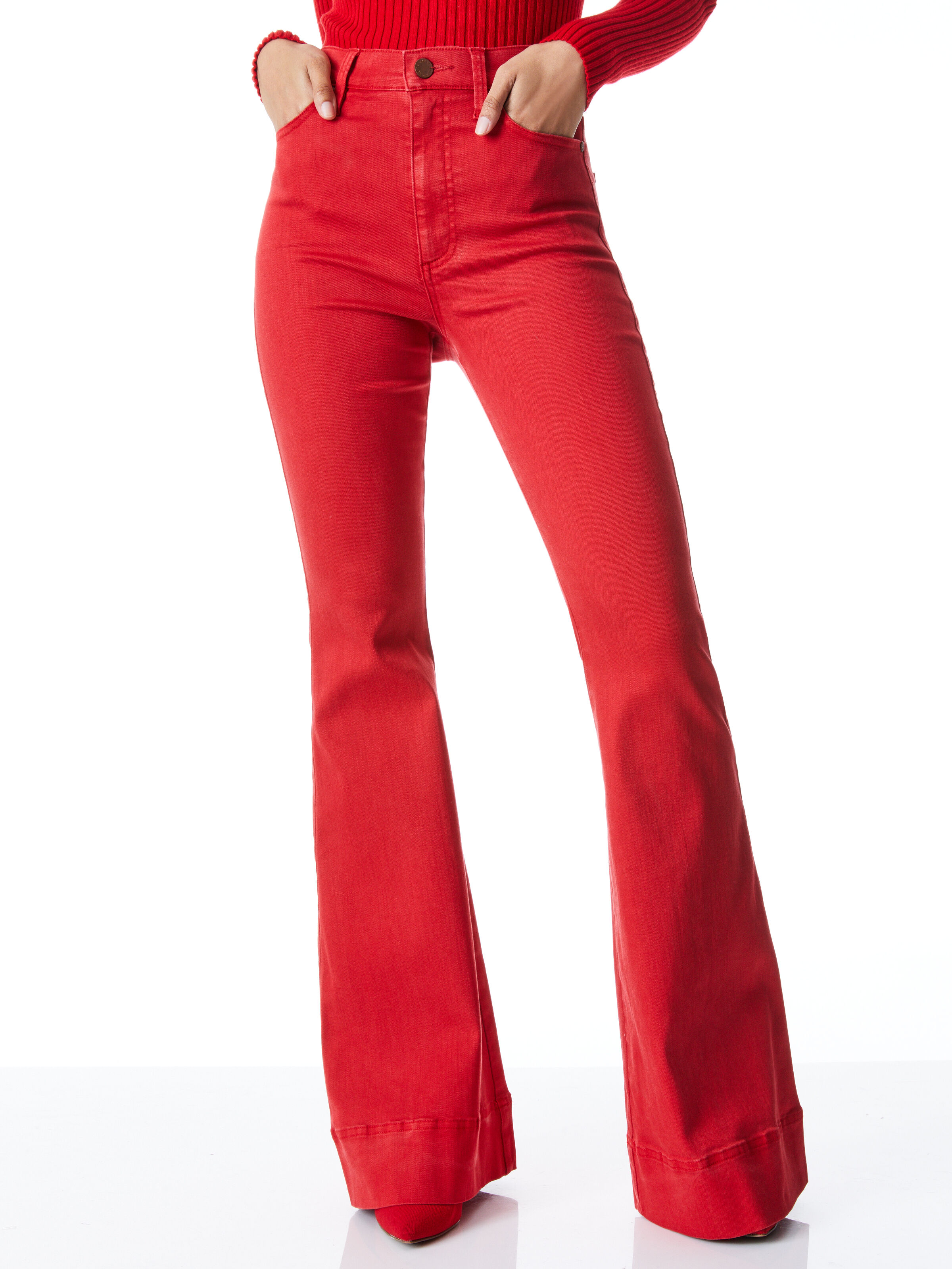 Alice and olivia beautiful high shop rise jeans