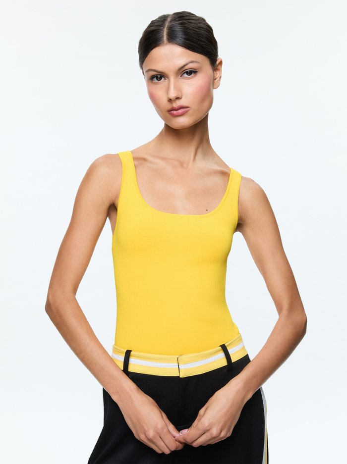 DARYN SWEATER TANK - MUSTARD SEED - Alice And Olivia
