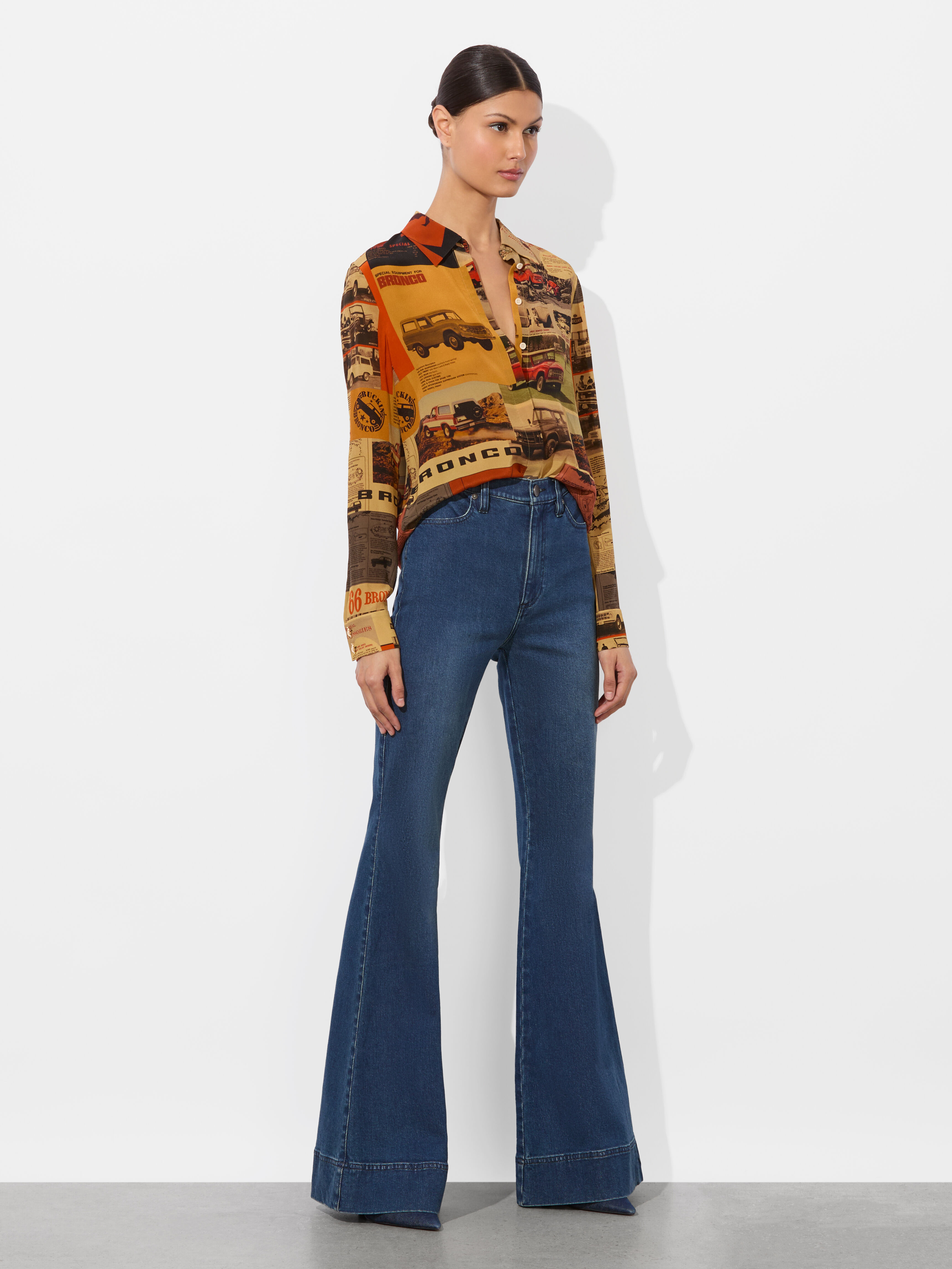 新品alice+olivia 2way シャツ&カフス スウェットトレーナー