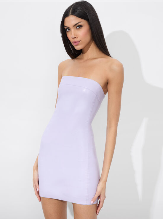 LILAC-KELLY VEGAN MINI DRESS