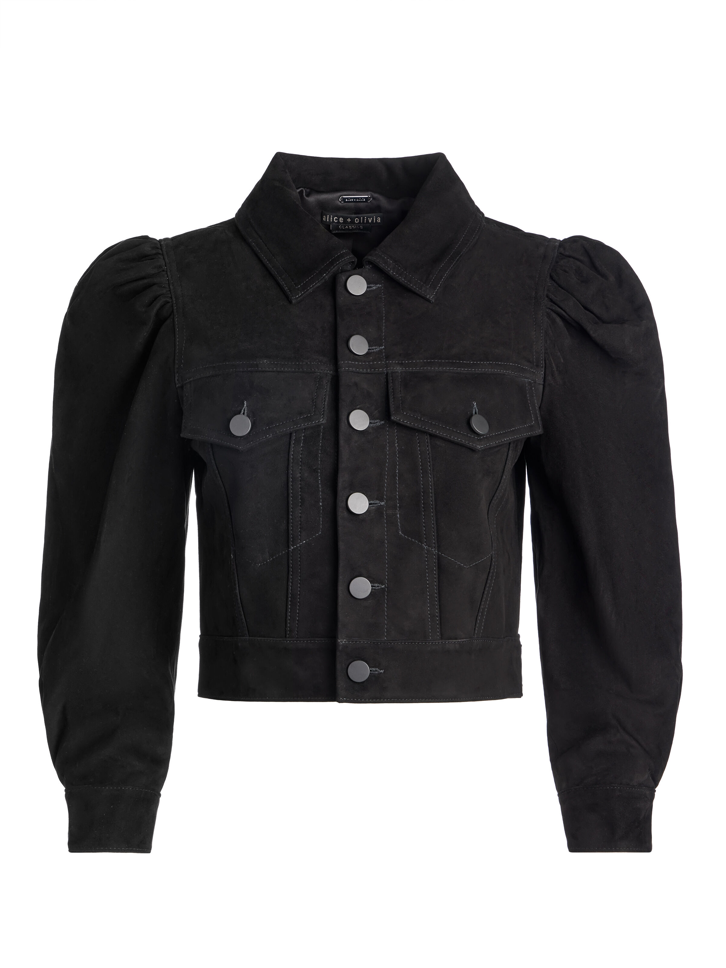 Alice + Olivia Topher Jacket in Off White & Black | REVOLVE