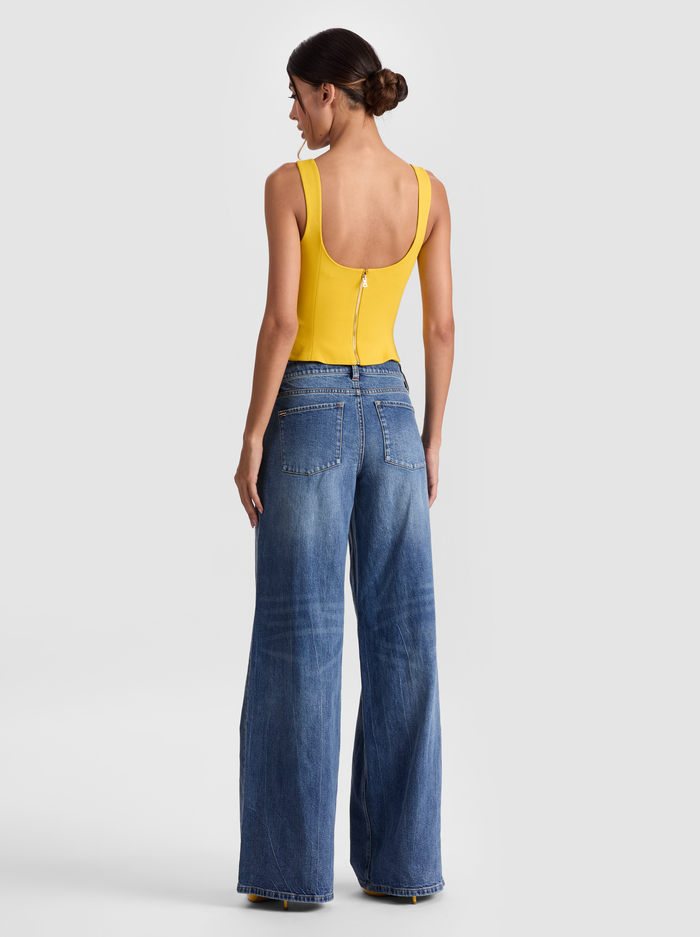 VERA BUSTIER TOP - GOLDEN HOUR image 2 - Alice And Olivia