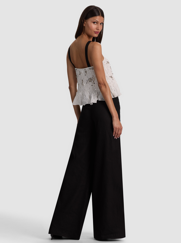 LINNEA EMBELLISHED TANK - OFF WHITE image 2 - ALICE + OLIVIA
