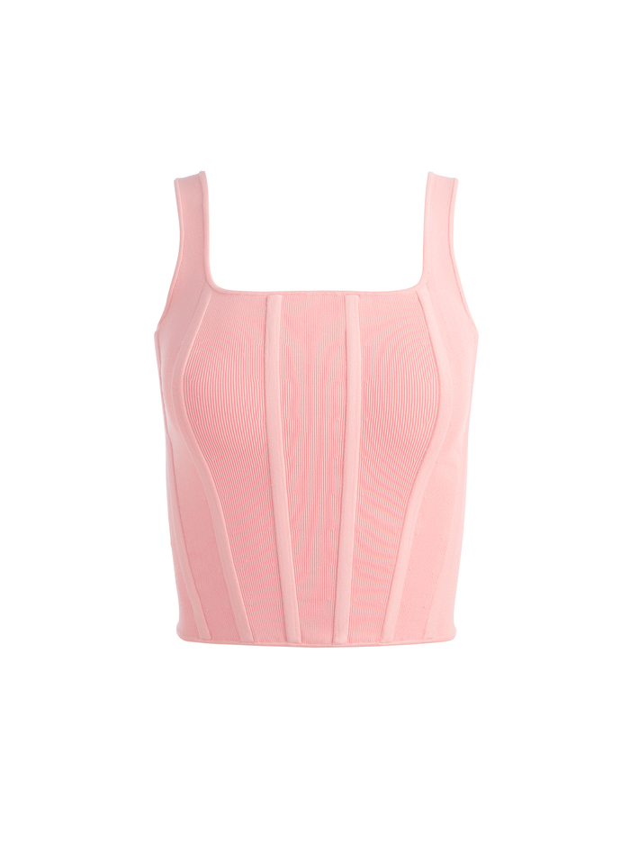 SARIAH CORSET TANK - DUSTY ROSE image 5 - Alice And Olivia