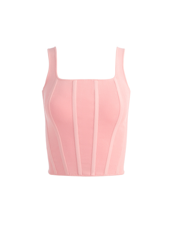 DUSTY ROSE-SARIAH CORSET TANK