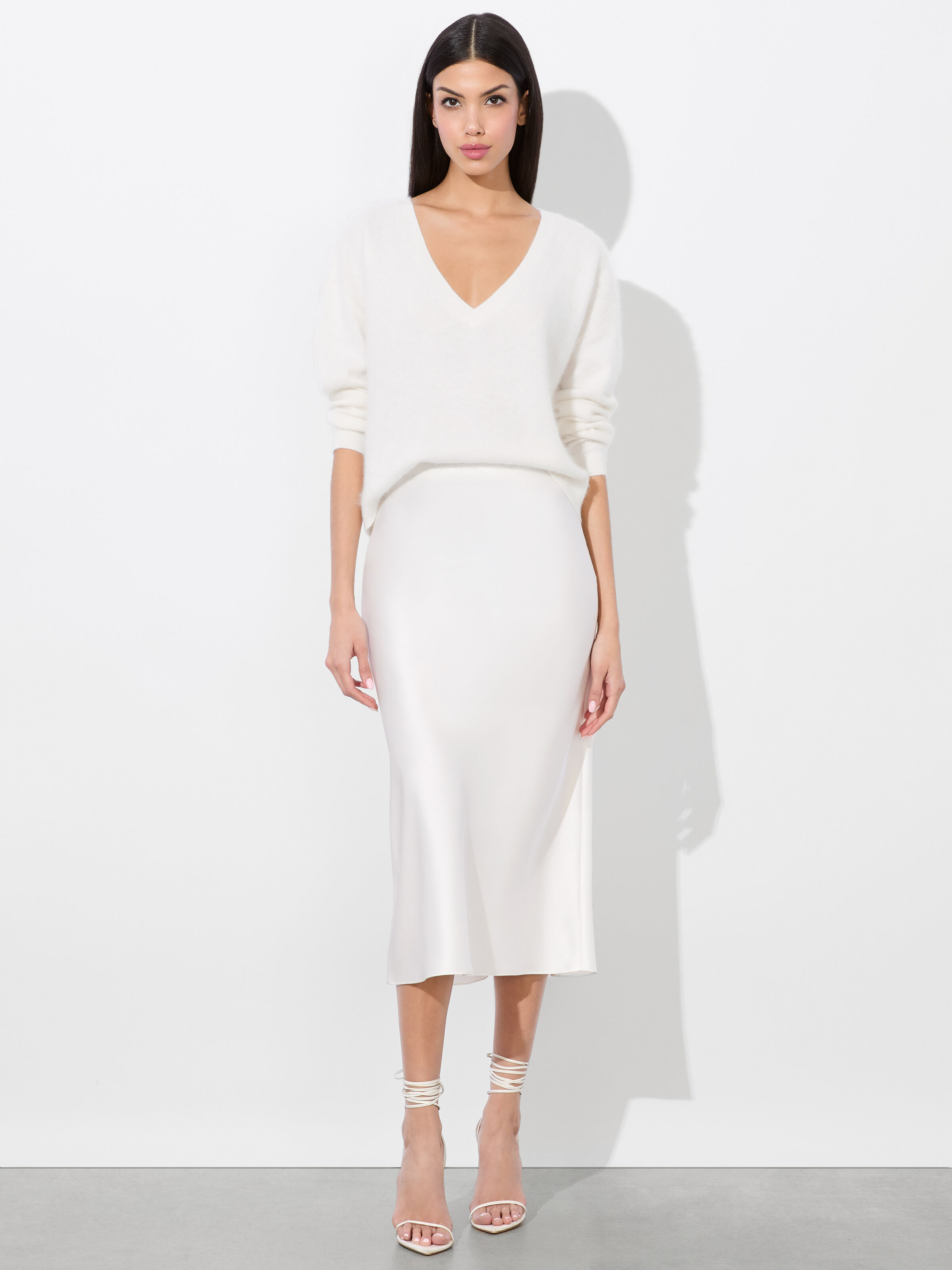 Ceresi Embellished Crop Top In Off White/crystal | Alice +