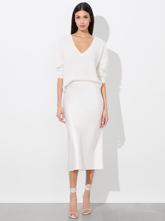 OFF WHITE-MAEVE SLIP SKIRT