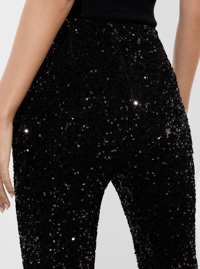 RMP SEQUIN PANT - BLACK image 3 - Alice And Olivia