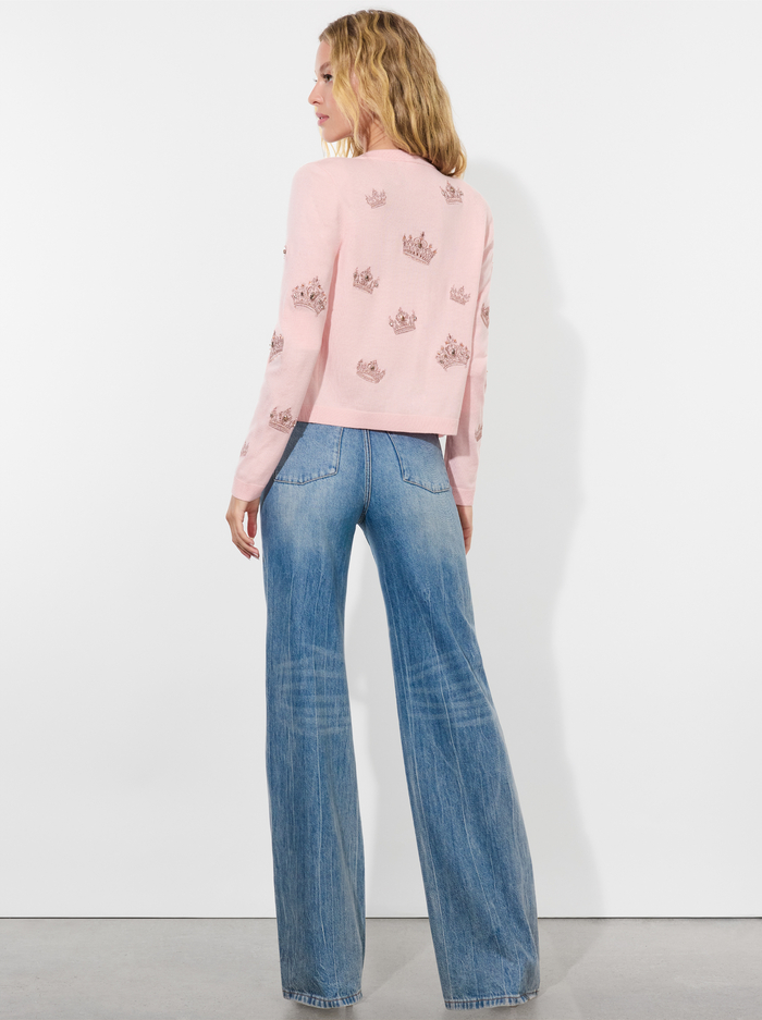 RUTHY CARDIGAN - PEARL BLUSH image 3 - Alice And Olivia