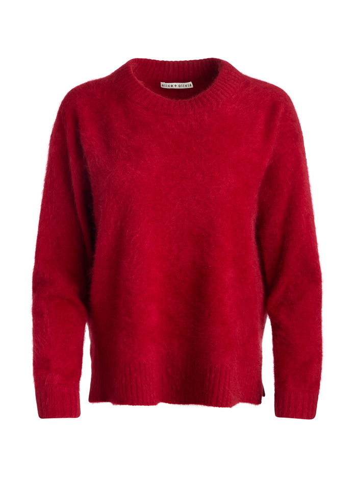 BARBRA PULLOVER - GARNET image 5 - Alice And Olivia
