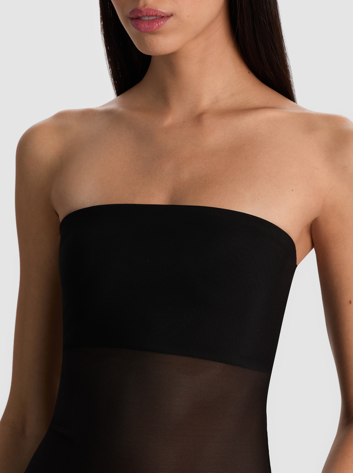 BANDEAU STRAPLESS BODYSUIT - BLACK image 3 - ALICE + OLIVIA