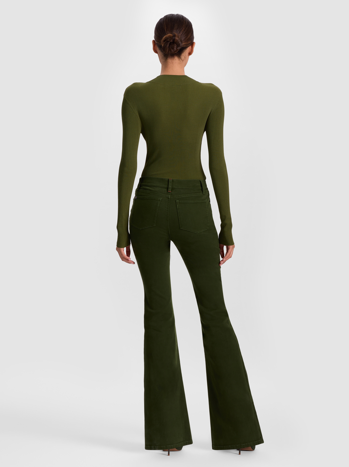 ROSELINE JEAN - DARK OLIVE image 2 - Alice And Olivia