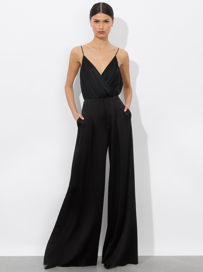 CALLIE TANK BODYSUIT - BLACK image 4 - Alice And Olivia