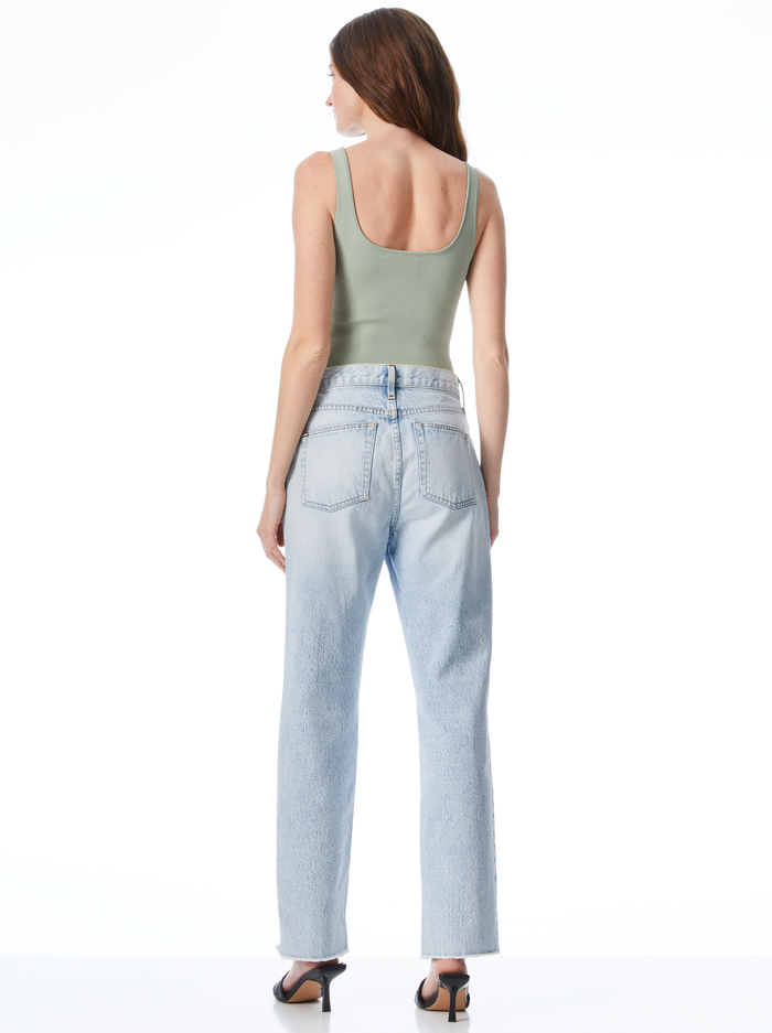 DARYN CROPPED TANK - SAGE image 1 - Alice And Olivia