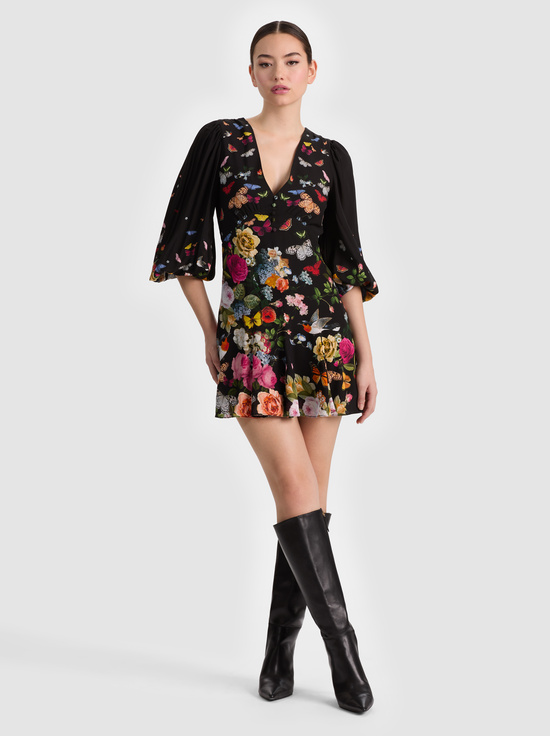 SOLAR STRENGTH BLACK-IRENE MINI DRESS