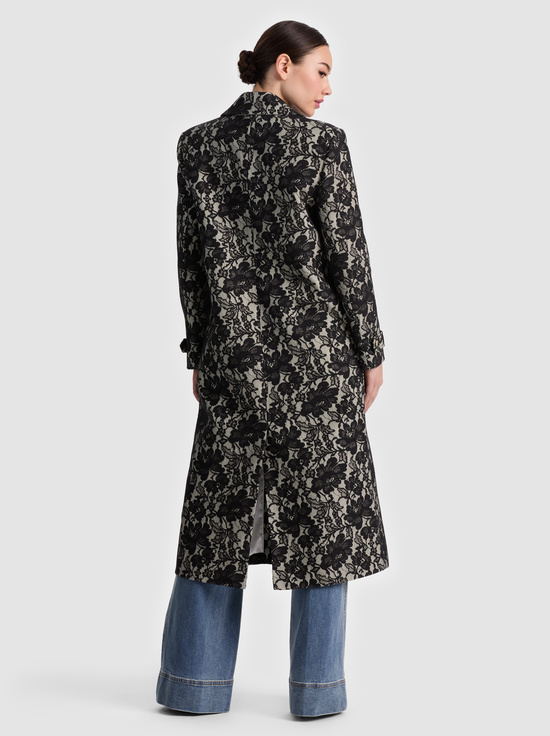 OFF WHITE/BLACK-JIMMY COAT