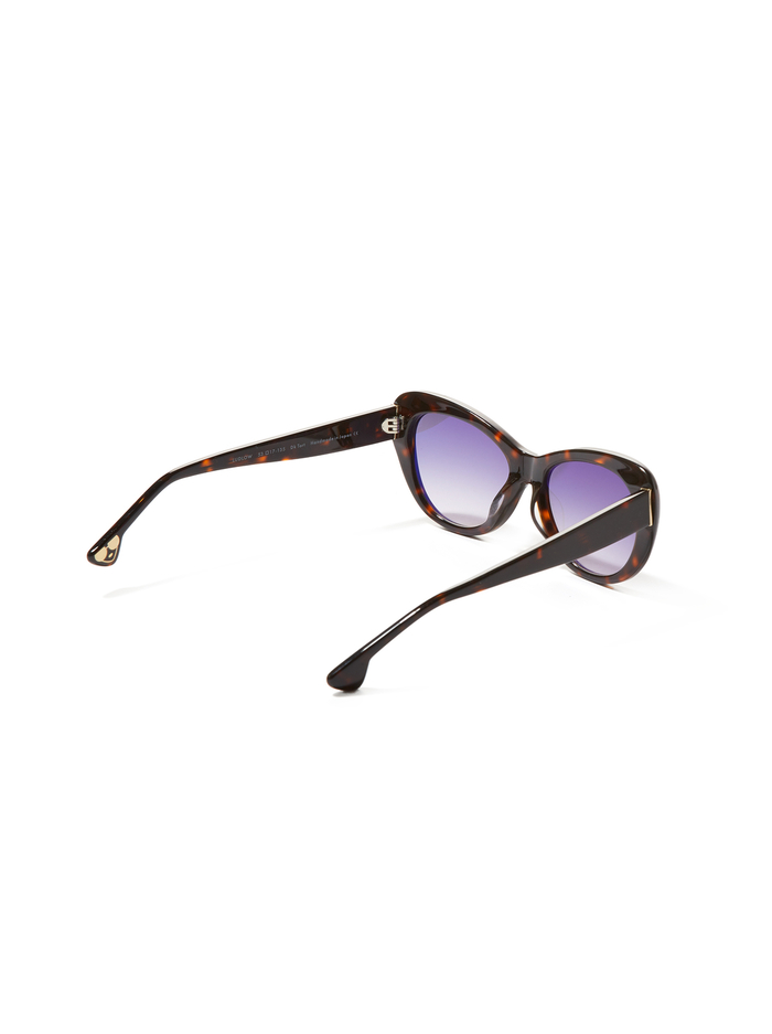 LUDLOW SUNGLASSES - DARK TORTOISE image 3 - Alice And Olivia