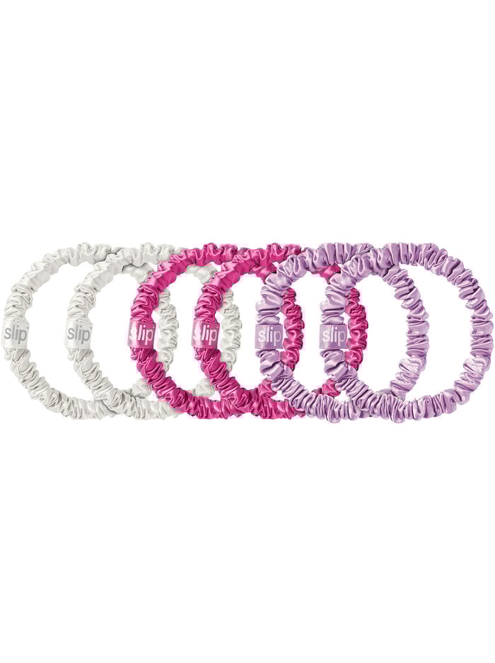 A+O X SLIP SILK SKINNY SCRUNCHIE SET - MULTI - Alice And Olivia