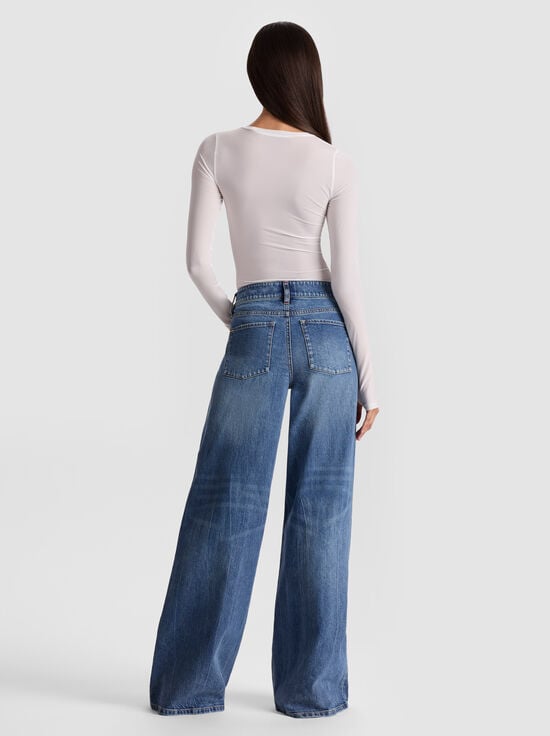 OFF WHITE-HOTTIE LONG SLEEVE BODYSUIT
