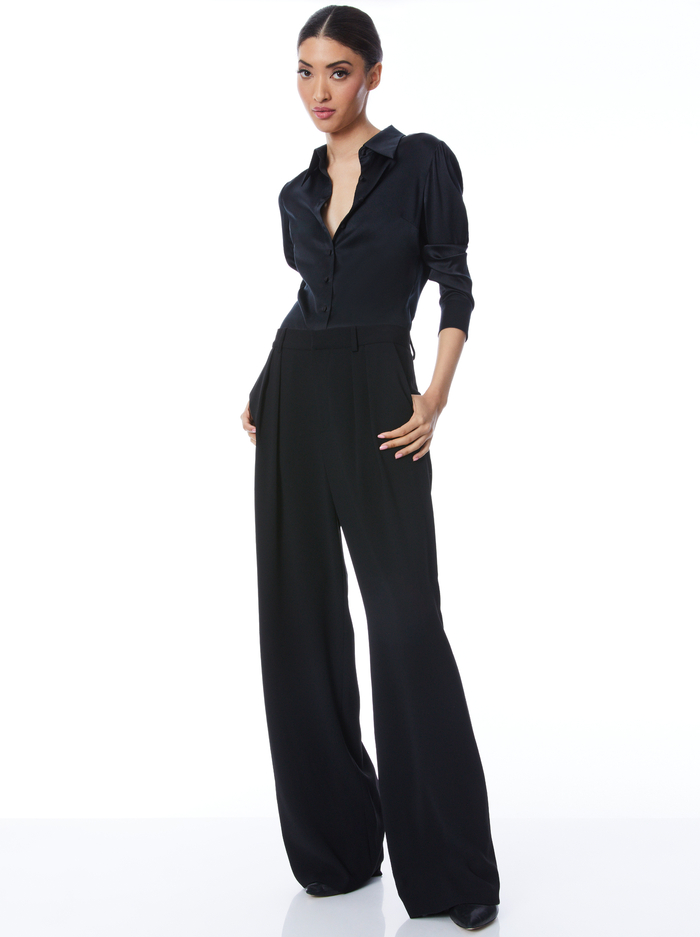 WILLA FITTED TOP - BLACK image 4 - Alice And Olivia