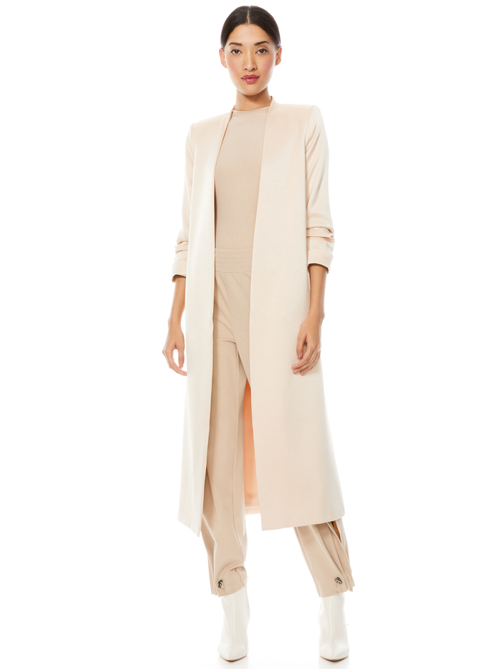 LINDA SCRUNCH SLEEVE COAT - SEPIA image 2 - Alice And Olivia