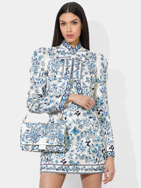 BLUE/OFF WHITE-ALICIA SHOULDER BAG