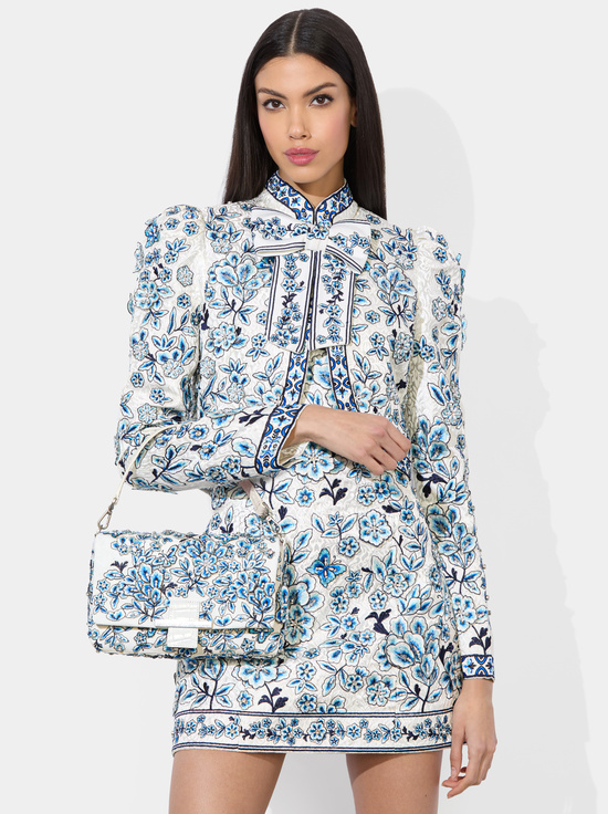 BLUE/OFF WHITE-ALICIA SHOULDER BAG
