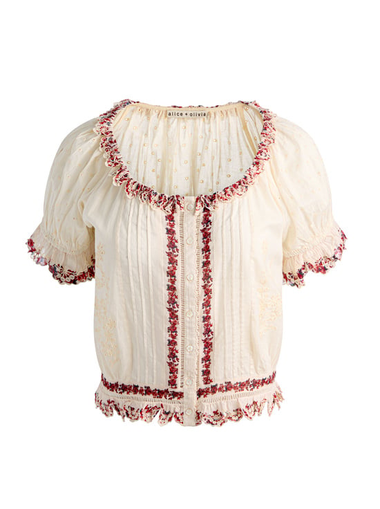 ORCHARD GLOW-MCLAINE PUFF SLEEVE BLOUSE