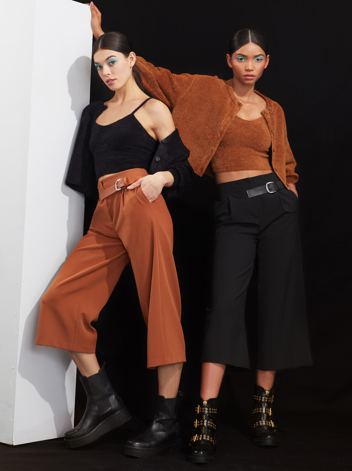 ADELINA BELTED PANT - CAMEL image 6 - ALICE + OLIVIA