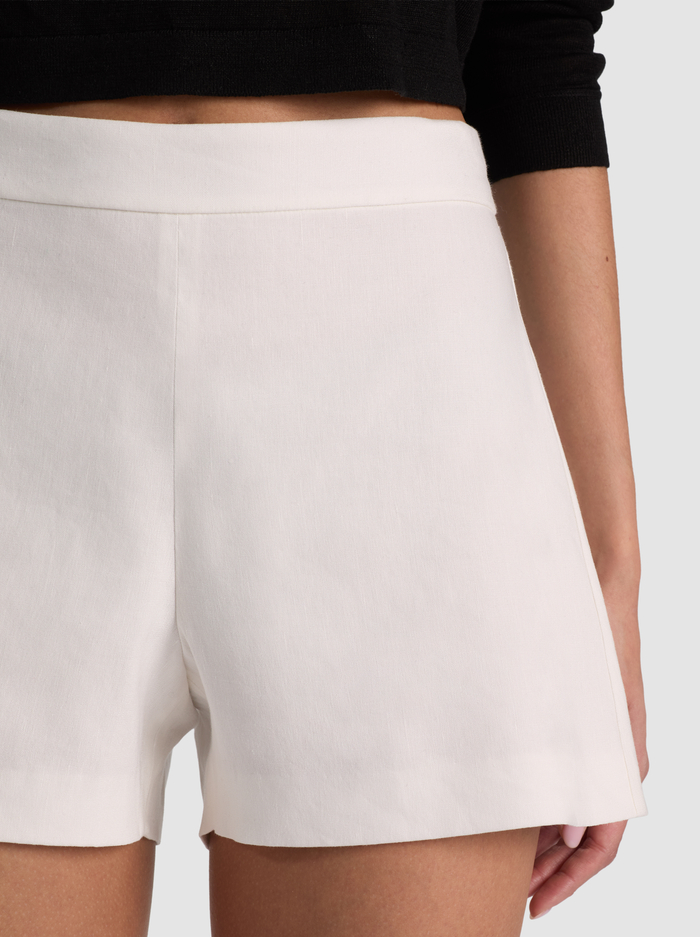 HERA LINEN SHORT - OFF WHITE image 3 - ALICE + OLIVIA
