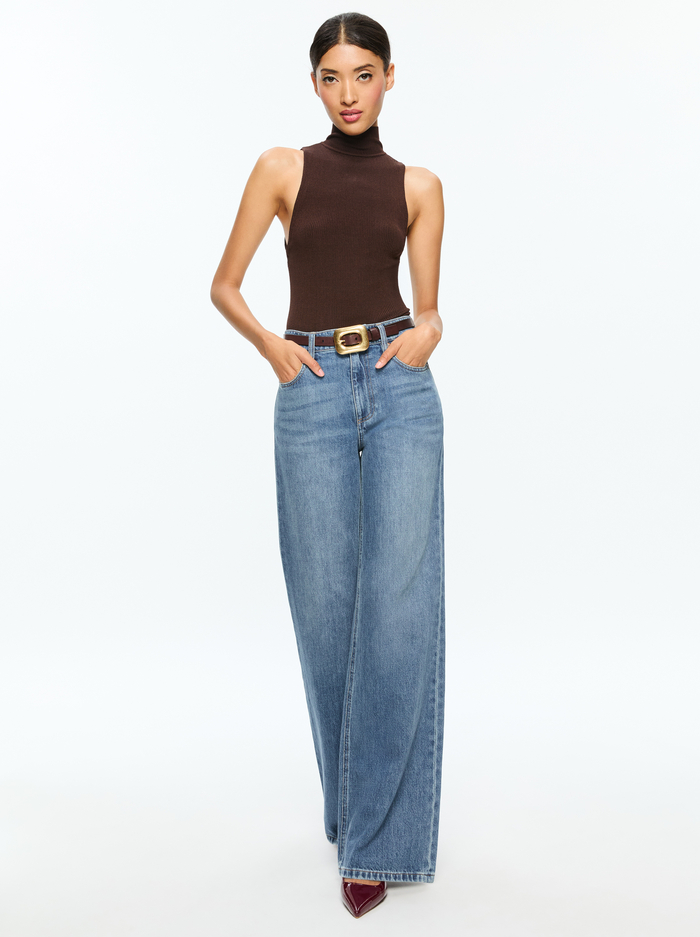 DARCEY TANK - ESPRESSO image 4 - Alice And Olivia