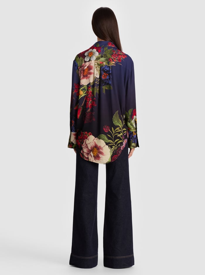 FINELY OVERSIZED BUTTON DOWN - MAGIC GARDEN GRADIENT image 2 - Alice And Olivia