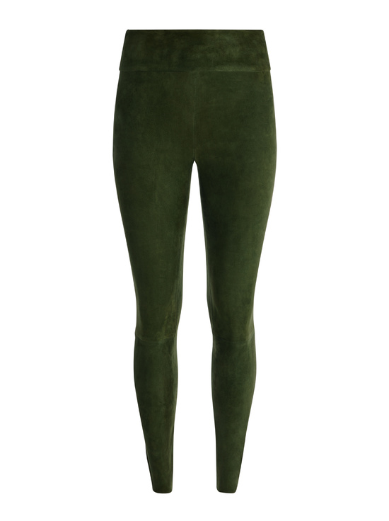 DARK OLIVE-OLIVIA SUEDE LEGGING