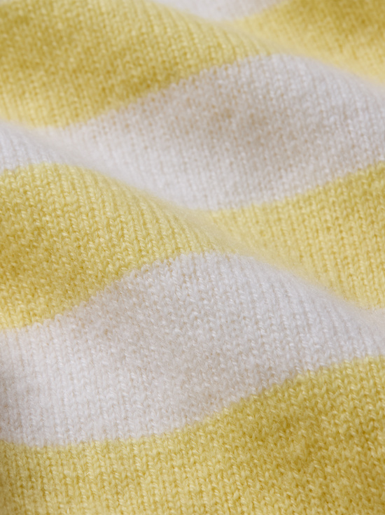 DOLLIE STRIPED CASHMERE CARDIGAN