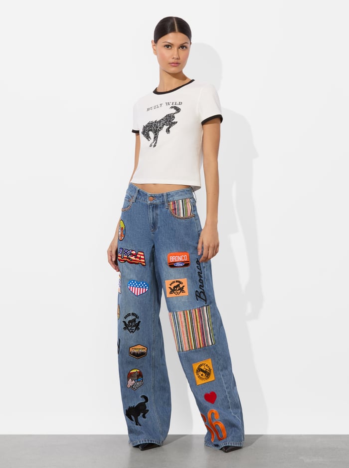 A+O X BRONCO TRISH JEAN - BROOKLYN BLUE image 5 - Alice And Olivia